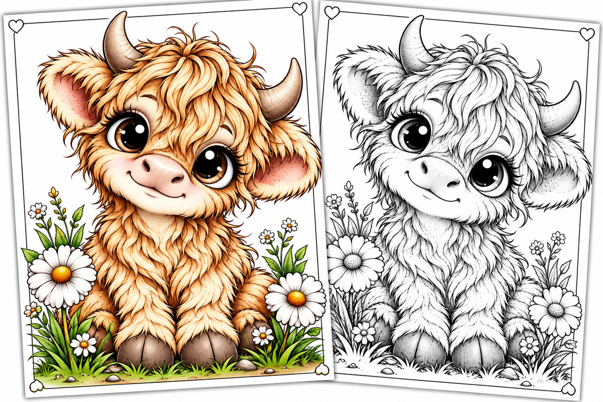 Cute Baby Animals – 35 Printable Animal Colouring Pages | Digital Download